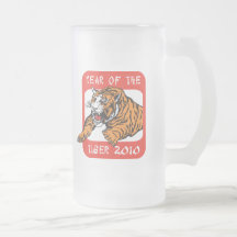 Año chino del regalo 2010 del tigre tazas de café