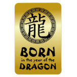 Año chino del símbolo del dragón BG Iman Rectangular