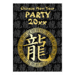 Año chino del símbolo del fiesta GB del dragón Invitaciones Personalizada