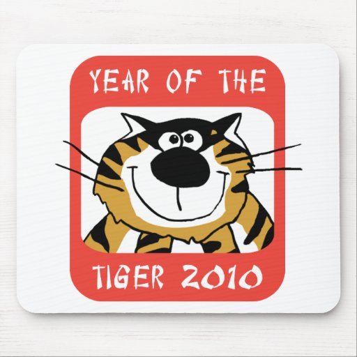 Año chino del tigre 2010 alfombrillas de ratón