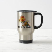 Año chino del zodiaco del dragón 2012 tazas