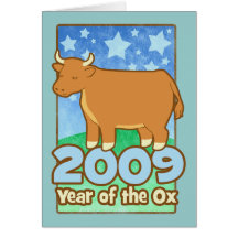 Año de 2009 niños de tarjetas de felicitación del 
