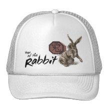 Año de la astrología china del zodiaco del conejo gorras