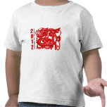 Año de la camiseta 2012 del dragón