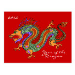 Año de la postal 2012 del dragón