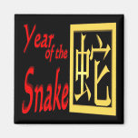 Año de la serpiente imán de nevera