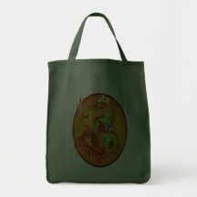 Año de los bolsos del óvalo del dragón bolsas de mano