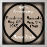 Año del aniversario de Hiroshima-Nagasaki/del pers Poster