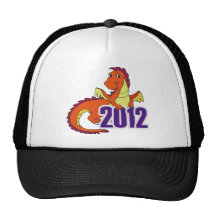 Año del Año Nuevo chino del dragón 2012 Gorras De Camionero