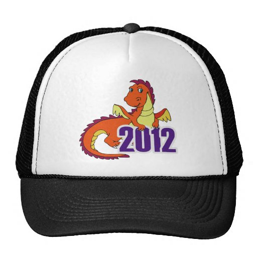 Año del Año Nuevo chino del dragón 2012 Gorras De Camionero