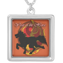 año del caballo collar personalizado