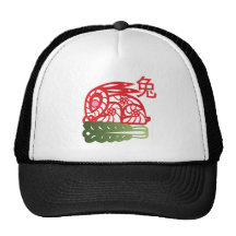 Año del conejo gorros bordados