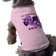 AÑO DEL DRAGÓN 2012 CAMISETAS DE PERRITO