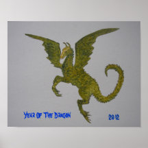 Año del dragón 2012 impresiones