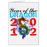 Año del dragón 2012 tarjeta