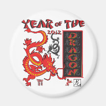 Año del dragón - Año Nuevo chino Imán De Frigorífico