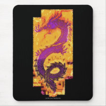 Año del dragón, asiático, chino, dragón mítico alfombrillas de ratones