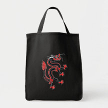 Año del dragón bolsas de mano