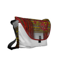 Año del dragón: Cera roja Bolsas De Mensajería