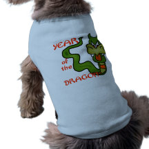 Año del dragón con el dragón del dibujo animado camisa de mascota