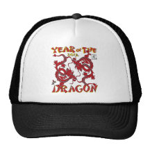 Año del dragón gorras de camionero