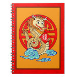 Año del dragón libros de apuntes con espiral