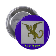 Año del dragón pin