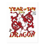 Año del dragón postales