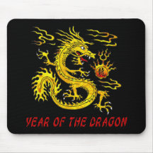 Año del dragón tapetes de ratón