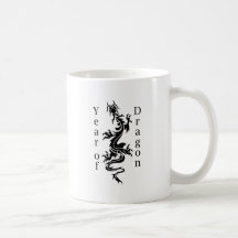 Año del dragón taza