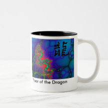 Año del dragón taza