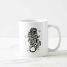 Año del dragón tazas