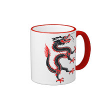 Año del dragón tazas de café