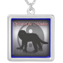 año del mono collar personalizado