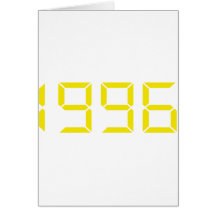 Año del nacimiento - 1996 - cumpleaños felicitación