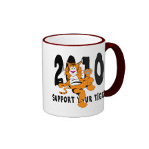 Año divertido del regalo 2010 del tigre tazas
