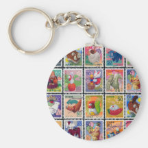 Año lindo de Japón de modelo animal del sello Llavero Personalizado
