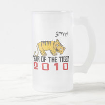 Año lindo del tigre 2010 taza de café