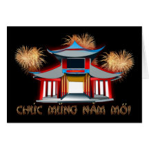 Año lunar vietnamita del Año Nuevo del Moi de Chuc Tarjetas