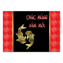 Año lunar vietnamita del Año Nuevo del Moi de Chuc Tarjetas