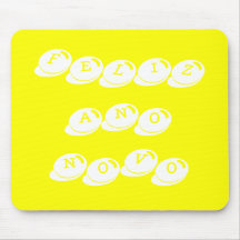 Ano Novo Mousepad Amarelo