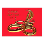 Año Nuevo chino 2013 años de la serpiente Invitaciones Personalizada