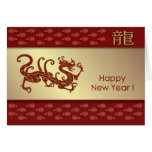 Año Nuevo chino de la tarjeta de felicitación del 