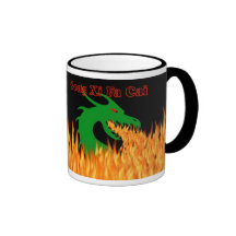 Año Nuevo chino del gongo XI Fa Cai del dragón 201 Tazas
