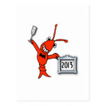 Año Nuevo de los cangrejos/de la langosta 2013 Postal