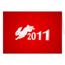 Año Nuevo del conejo Tarjeta
