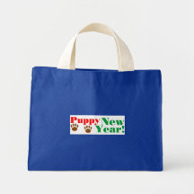 ¡Año Nuevo del perrito! Bolsa Lienzo
