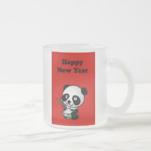Año Nuevo vietnamita chino feliz de la panda del A Tazas De Café