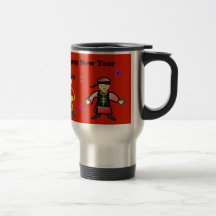 Año Nuevo vietnamita chino feliz del Año Nuevo Tazas
