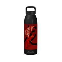 Año rojo de la botella de agua del dragón